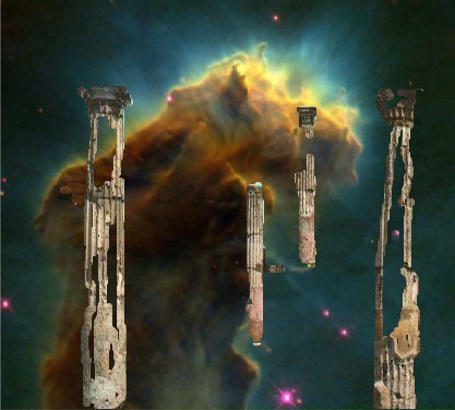 Pillars in M16a,Celtic Orbis