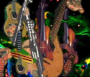 Fiddle,Guitar,Uilleann
              pipes,Harpsichord,Bouzouki and what's that