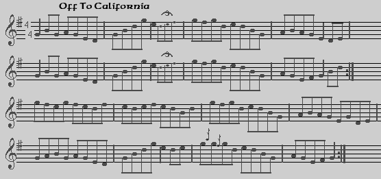 Off to California(Hornpipe)